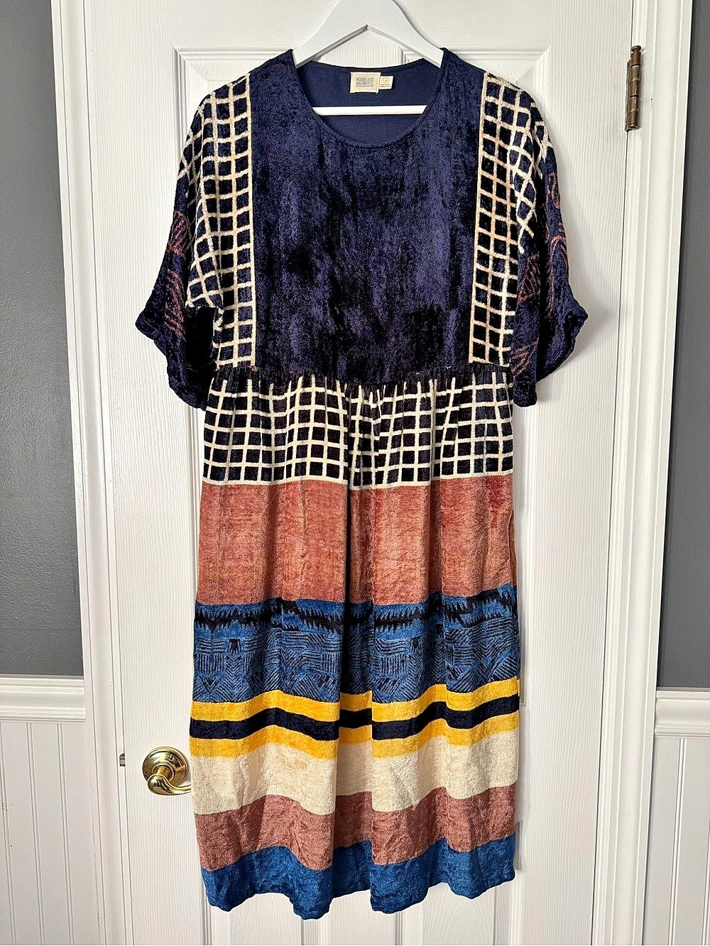 Norblack Norwhite Velour Dress XS